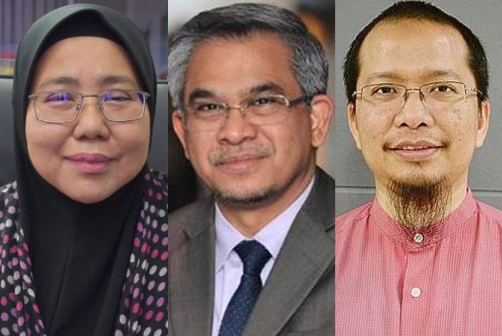 Dari kiri; Marhaini, Mohd Daud dan Fazrul.