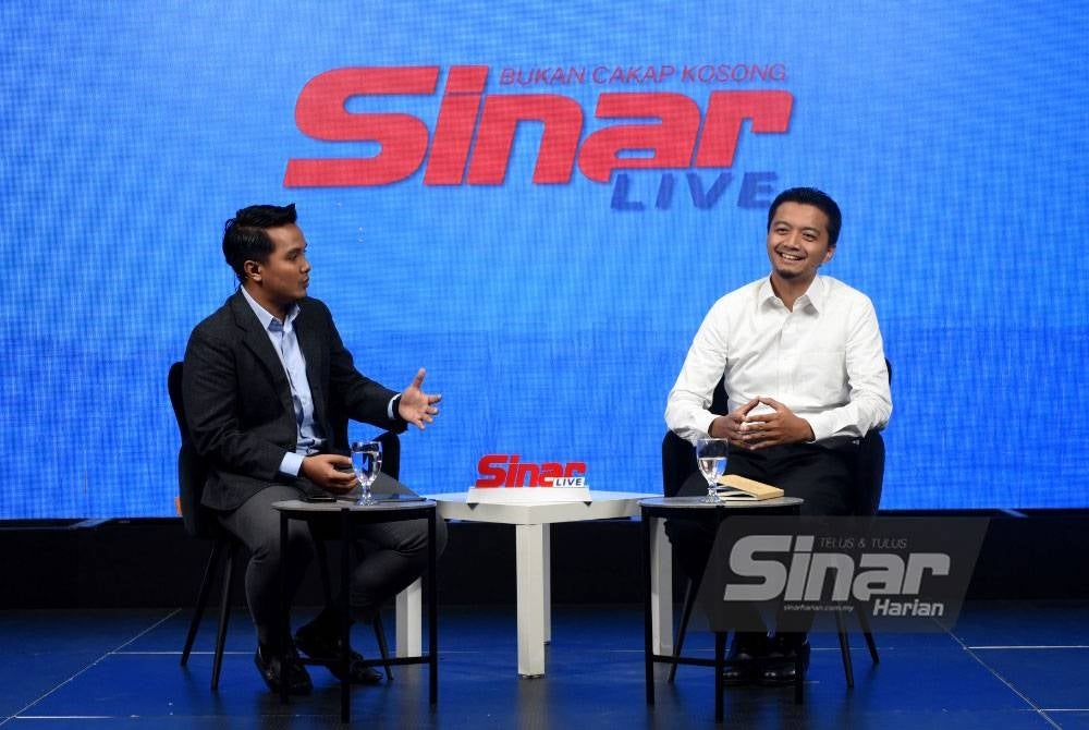 Mohd Syahir semasa Program Sinar Live bertajuk 'Pas 'king maker' PRU15?' yang disiarkan secara langsung di semua platform digital Sinar Harian, pada Rabu.- Foto Sinar Harian RAFEQ REDZUAN
