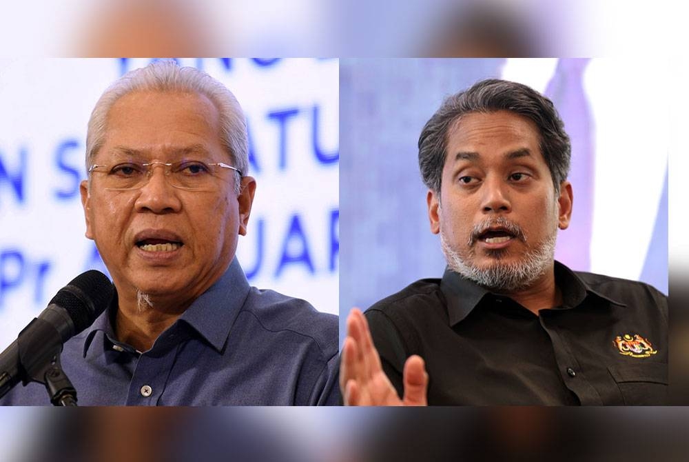 Gambar dari kiri: Annuar dan Khairy Jamaluddin. -Foto Bernama