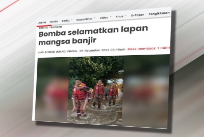 Laporan Sinar Harian pada Rabu.