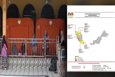 Lapan PPS di buka di kawasan Klang dan Kuala Selangor bagi menempatkan 217 keluarga. - Gambar hiasan (Gambar kanan : Kenyataan media Nadma pada Sabtu.)