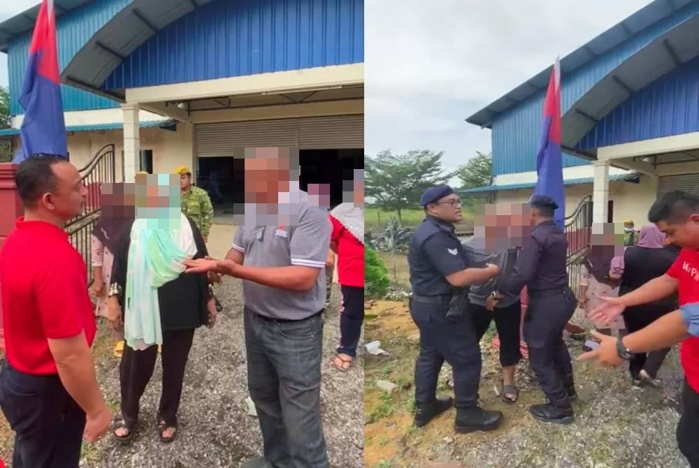 Seorang warga emas meminta Dr Maszlee supaya pulang ketika berkempen di sebuah dewan dalam kawasan Simpang Renggam, Kluang