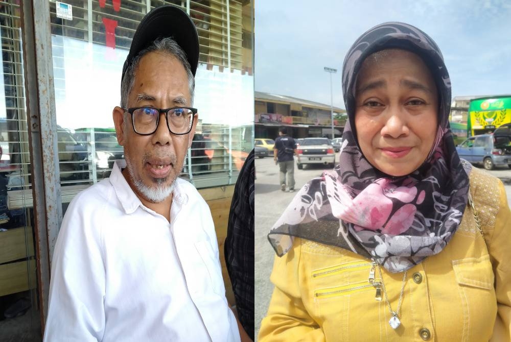 Hamidun (kiri) dan Rosmiza.