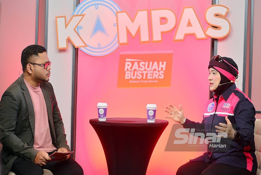 Sharifah ketika menjadi tetamu rancangan Kompas Rasuah Busters Edisi Khas PRU-15 bertajuk 'Kiamat Iklim 2040, Malaysia 'Termasuk'?' pada Selasa.