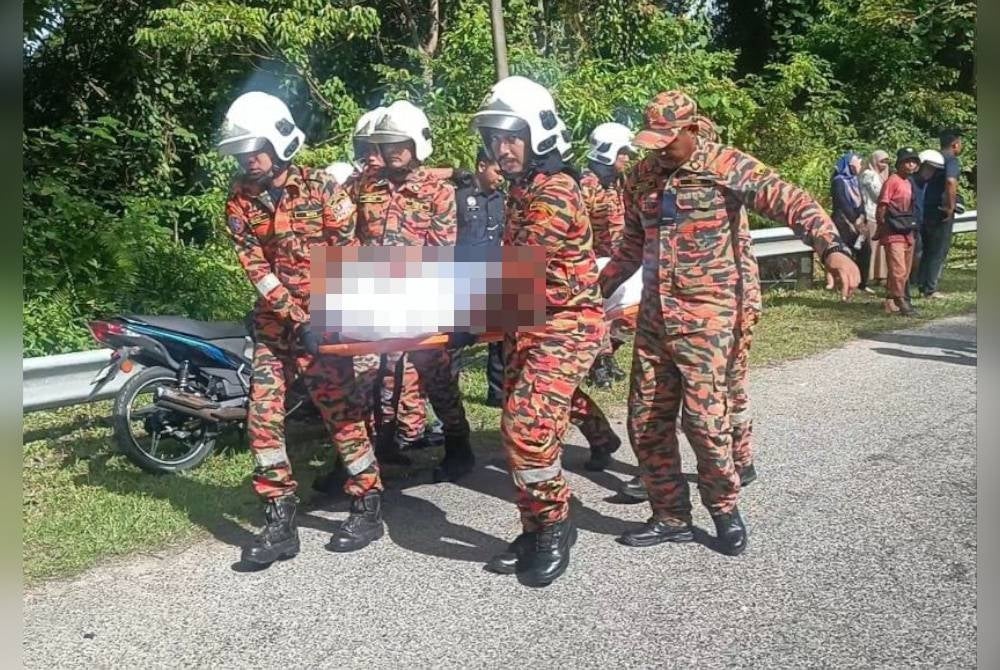 Mangsa yang tersepit meninggal dunia di tempat kejadian.