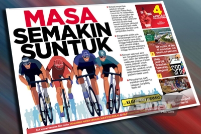 Laporan muka depan Sinar Harian pada Selasa.