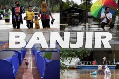 Jumlah mangsa banjir kilat di Tangkak dilaporkan masih kekal dengan 231 mangsa daripada 57 keluarga. - Gambar hiasan