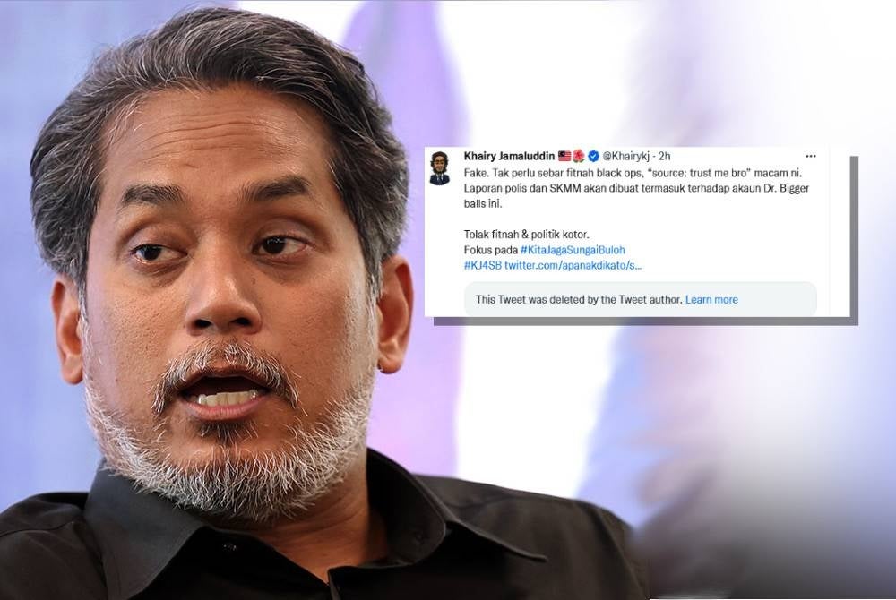 Ciapan Khairy di laman Twitternya.