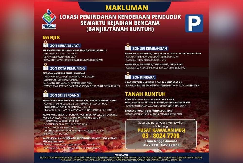 Notis dikeluarkan MBSJ pada Jumaat