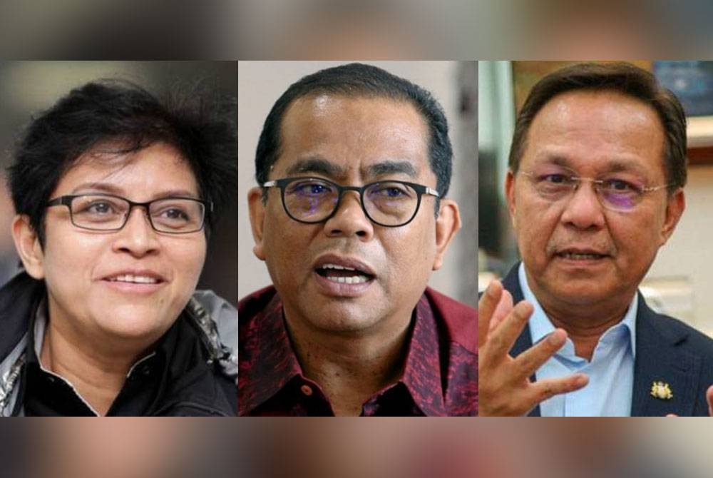 Gambar dari kiri: Azalina, Khaled, Hasni
