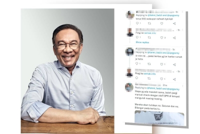 Tangkap layar keluhan orang ramai di Twitter susulan kegagalan mengakses portal MySPRSemak pada Sabtu.