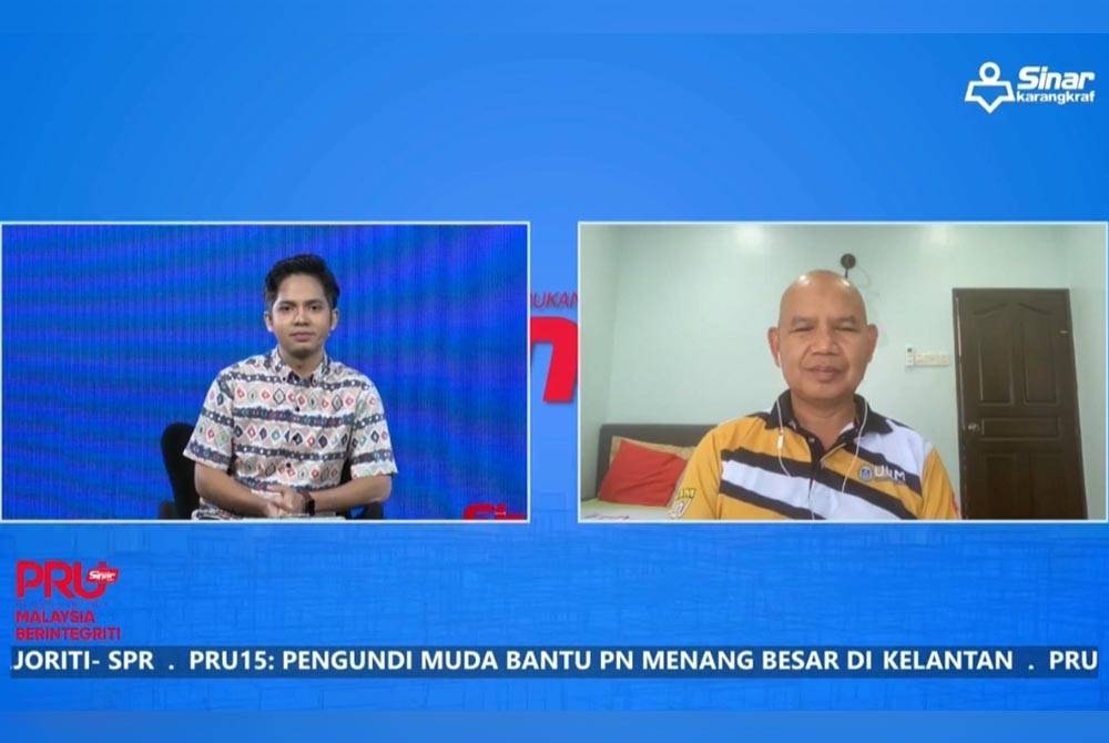 Dr Ahmad Martada (kanan) ketika menjadi panelis program Sinar Live bertajuk Siapa Sangka Siapa Duga yang dikendalikan hos Fahiz Ariff pada Ahad