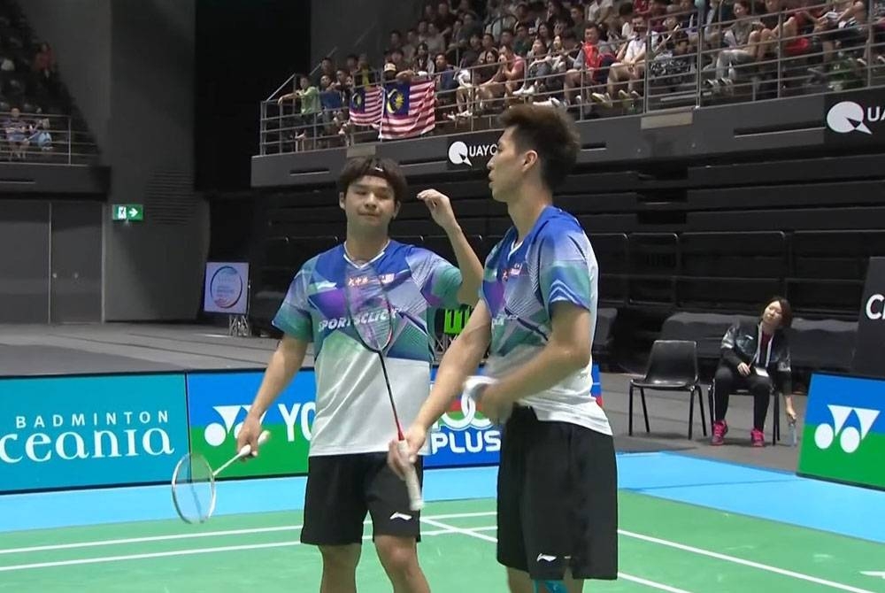 Aksi Yew Sin-Ee Yi selepas tewas kepada Yu Chen-Xuan Yi dalam perlawanan akhir di Pusat Quay, Sydney.