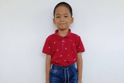 Kanak-kanak ini ditinggalkan tanpa dokumen pengenalan diri pada 18 Julai 2020 di Juru, Bukit Mertajam.