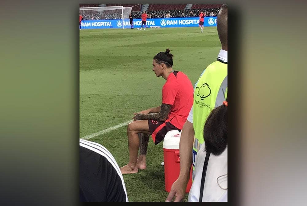 Nunez dipercayai mengalami kecederaan buku lali. Foto Agensi