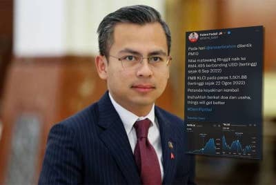 Fahmi Fadzil. Tangkap layar ciapan Fahmi di Twitter pada Khamis