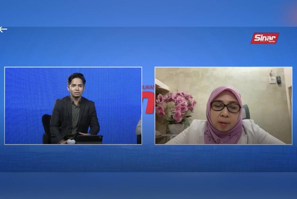 Kartini Aboo (à droite) dans le programme Sinar Live intitulé &# 039; Enfin Anwar PM of Unity Government # 039;  qui a été diffusé jeudi sur la plateforme numérique de Sinar Harian.