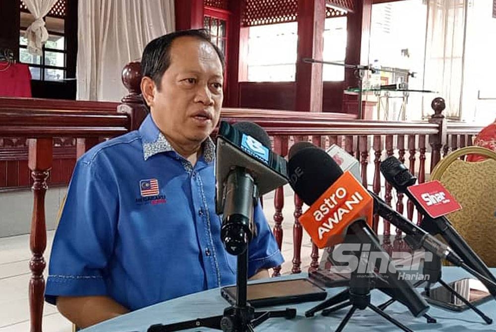 Sidang media Setiausaha Agung UMNO, Datuk Seri Ahmad Maslan.