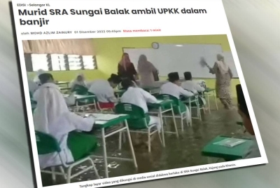 Laporan Sinar Harian pada Khamis.