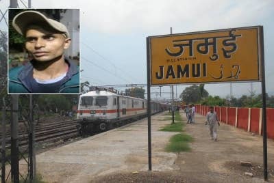 Tembelang Chhotu pecah selepas dia ditangkap bersama wanita lain di Stesen Keretap Api Jamui oleh abang kepada isteri keempatnya. - Agensi