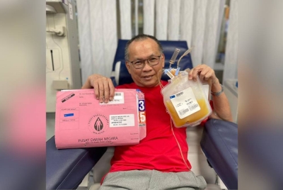 Kien Seng sudah menderma darah sebanyak 356 kali sejak tahun 1988.