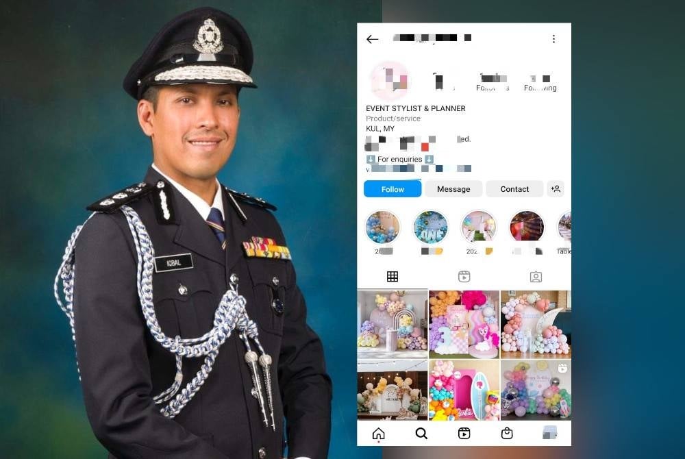 (Gambar kiri: Mohd Iqbal) Tangkap layar promosi yang dilakukan suspek di laman Instagram. 