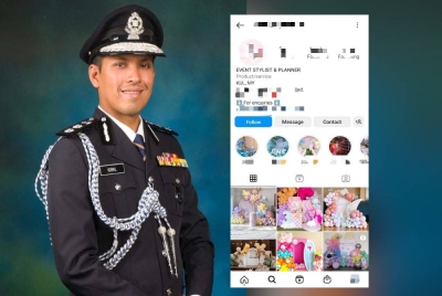 (Gambar kiri: Mohd Iqbal) Tangkap layar promosi yang dilakukan suspek di laman Instagram. 