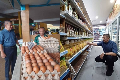 Salahuddin melakukan lawatan mengejut di kedai runcit dan pasar awam sekitar Putrajaya untuk mendapat gambaran sebenar mengenai bekalan telur dan minyak masak subsidi di pasaran.