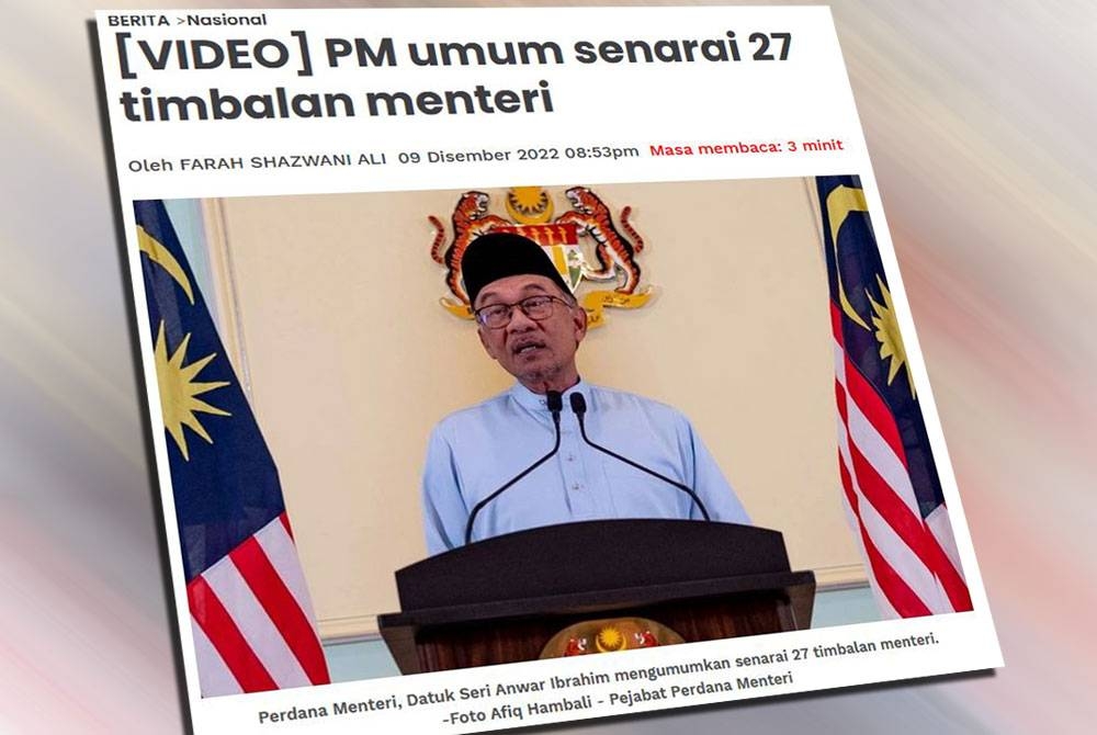 Laporan Sinar Harian.