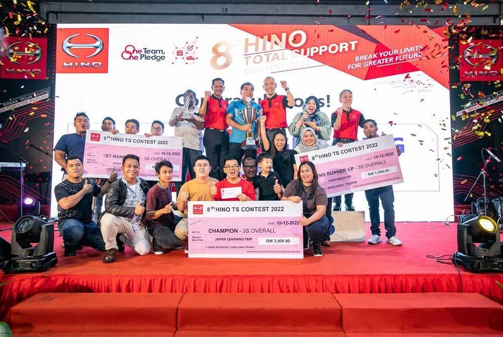 Antara peserta yang diumumkan sebagai pemenang pada peraduan TS Hino Malaysia