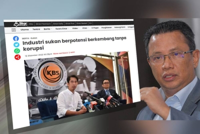 Laporan Sinar Harian pada Isnin. Norza (gambar kanan).