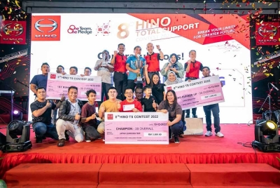 Antara peserta yang diumumkan sebagai pemenang pada peraduan TS Hino Malaysia