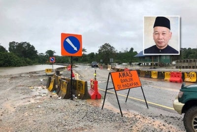 PLSB Sungai Golok Fasa 1 di Tersang yang pada peringkat akhir pembinaan. (Gambar kecil: Azami Mohd Nor)