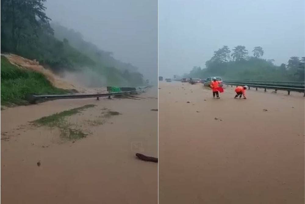 Kejadian banjir kilat yang tular menerusi media sosial sejak pagi Ahad.