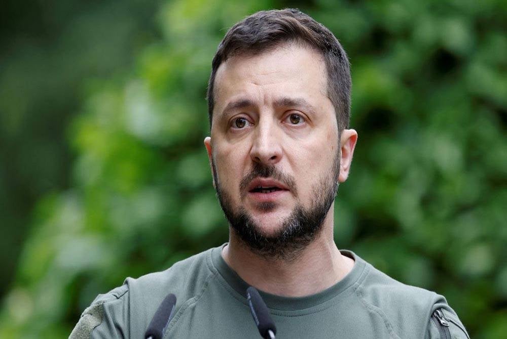 Mesej disampaikan Zelenskyy didakwa terlalu berunsur politik. - Foto Agensi