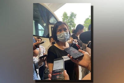 Mary ketika ditemui pemberita pada Ahad.