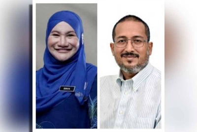 Suraya (kiri), Shaiful Hazizy (kanan).