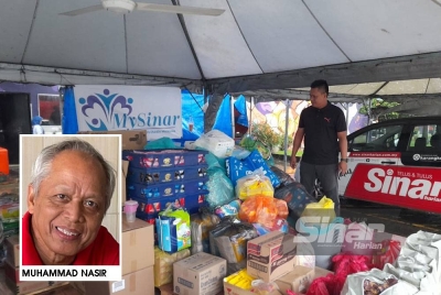 Antara barangan yang berjaya dikumpulkan MySinar untuk mangsa banjir di Pantai Timur.