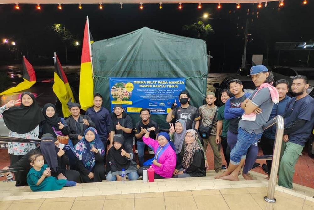 Pasukan sukarelawan dari Negeri Sembilan ke Terengganu pada Sabtu.