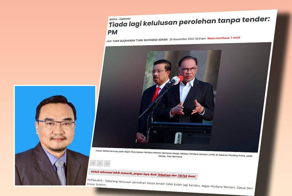 Laporan Sinar Harian pada 29 November lalu.(Gambar kecil: Hasbullah)