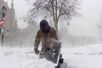 Lebih daripada 200 juta orang dijangka terjejas akibat cuaca buruk di AS. Foto AFP
