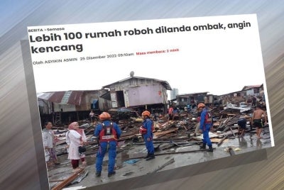 Laporan Sinar Harian pada Ahad.