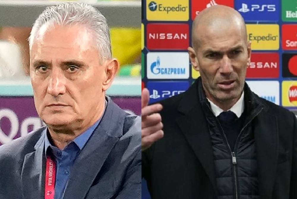 Tite, Zidane - Foto Agensi