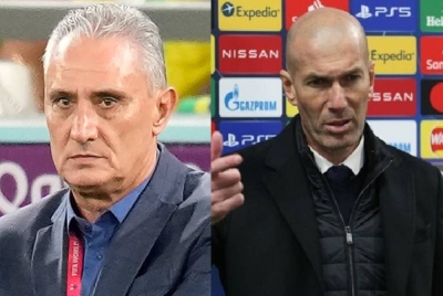 Tite, Zidane - Foto Agensi