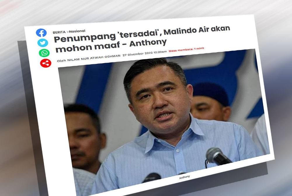 Laporan Sinar Harian pada Selasa.