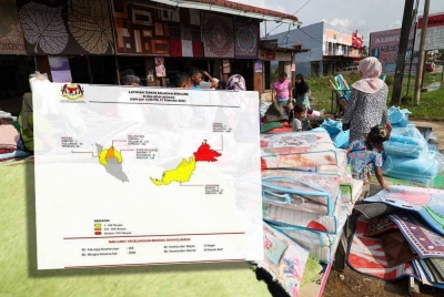 Gambar hiasan (Gambar kecil: Laporan terkini kejadian bencana di seluruh negara.) 