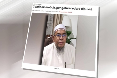 Laporan Sinar Harian pada Selasa