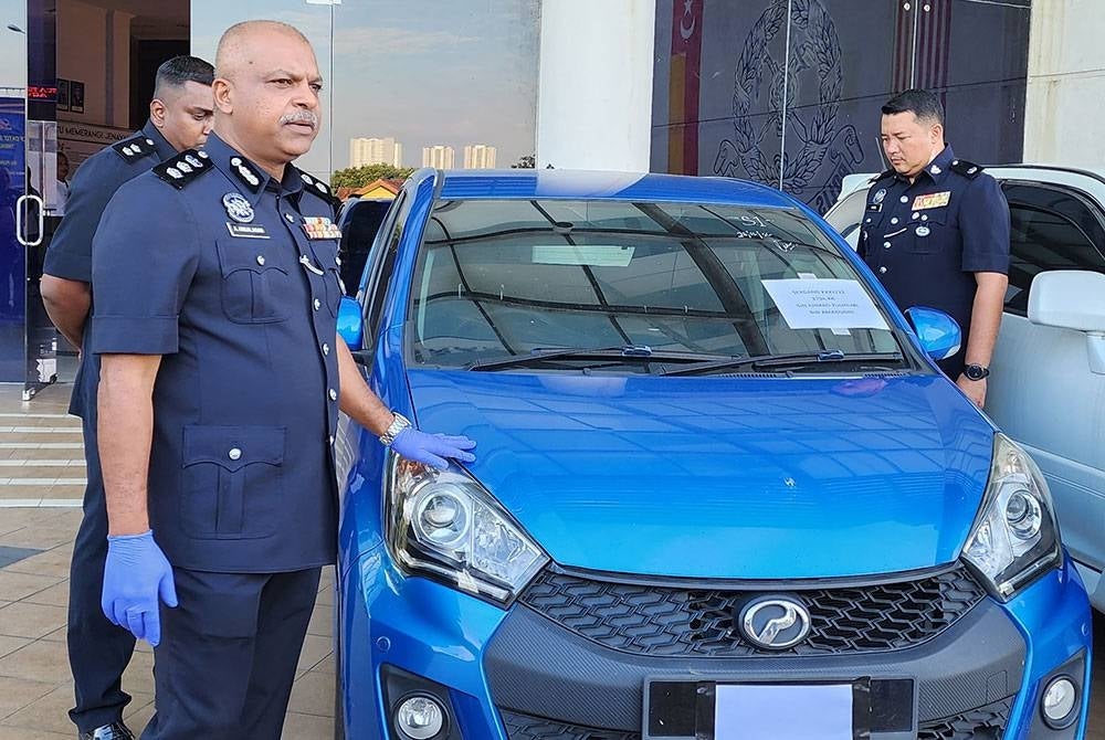 Kenderaan dicuri yang berjaya ditemui semula.