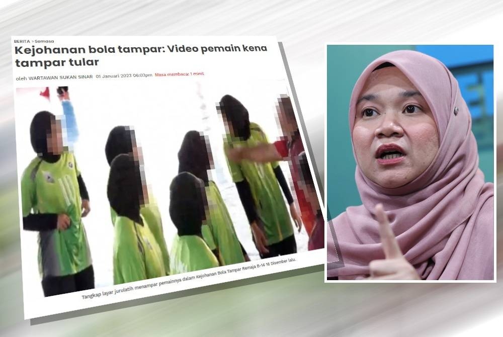 Laporan Sinar Harian pada Ahad. (Kanan: Fadhlina)