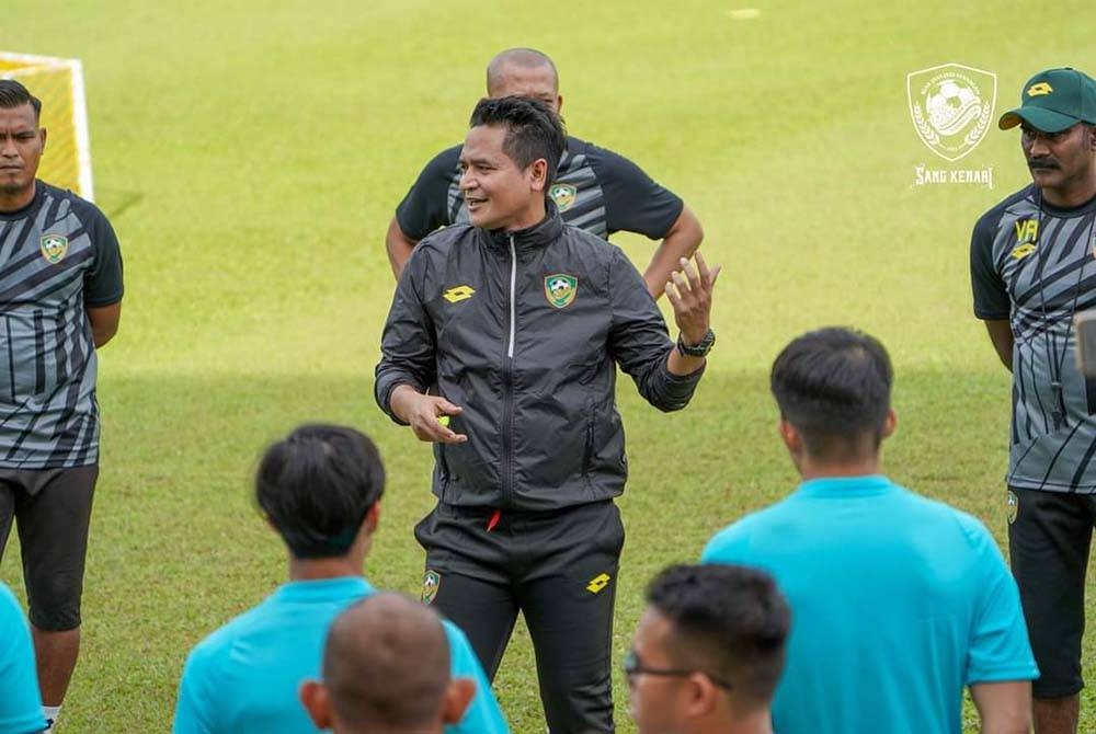Nafuzi pada sesi latihan pertama KDA FC di Alor Setar pada petang Isnin. - Foto KDA FC